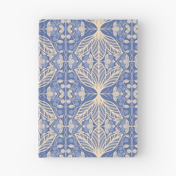 Item preview, Hydrangea Reverie – Dark Blue & Cream designed and sold by GrayishBird.