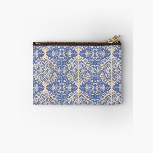 Item preview, Hydrangea Reverie – Dark Blue & Cream designed and sold by GrayishBird.