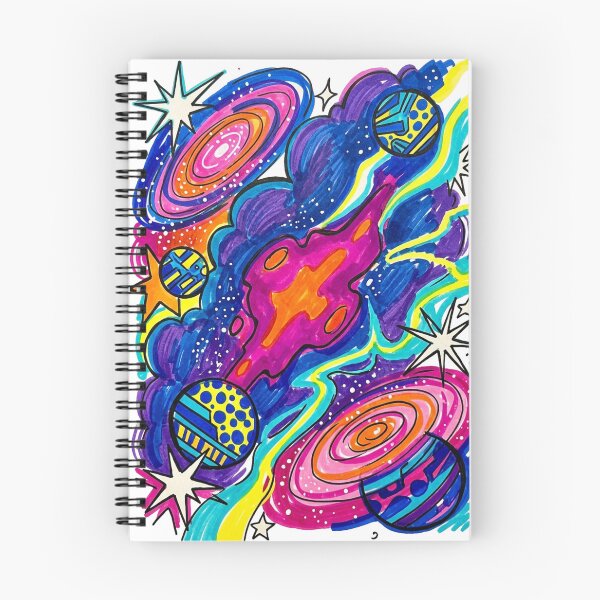 Item preview, Retro Psychedelic Neon Space Trip designed and sold by JonelleTshirts.