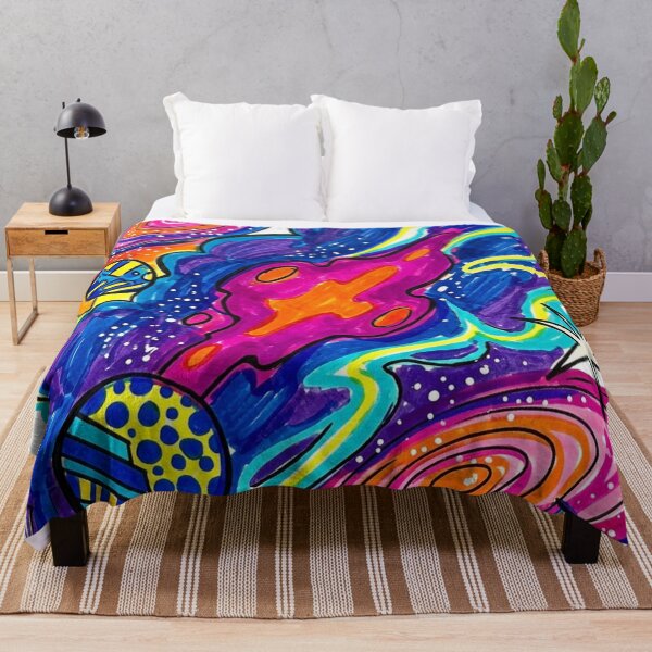 Item preview, Retro Psychedelic Neon Space Trip designed and sold by JonelleTshirts.