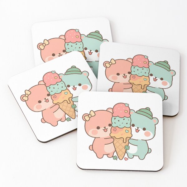 Item preview, Kawaii Bears and Giant Ice Cream Cone designed and sold by Cuddly-Critters.