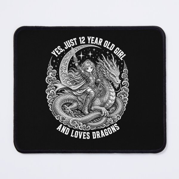 Item preview, Yes Just 12 Year Old Girl And Loves Dragons Funny Birthday designed and sold by elkotbey.