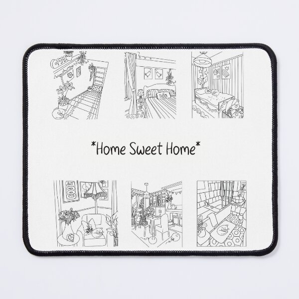Item preview, Home sweet home sticker sheets designed and sold by Hephzibahlove.