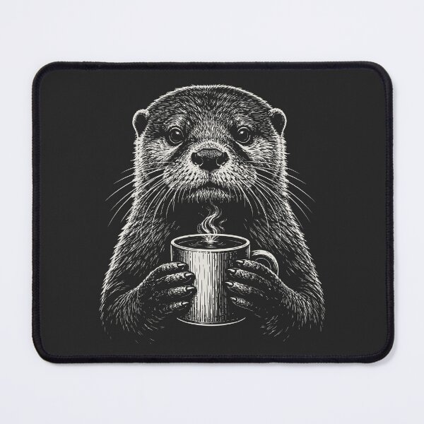 Item preview, Otter Drinking Coffee Cut Mammal Caffeine Addict designed and sold by Y-Vibes.