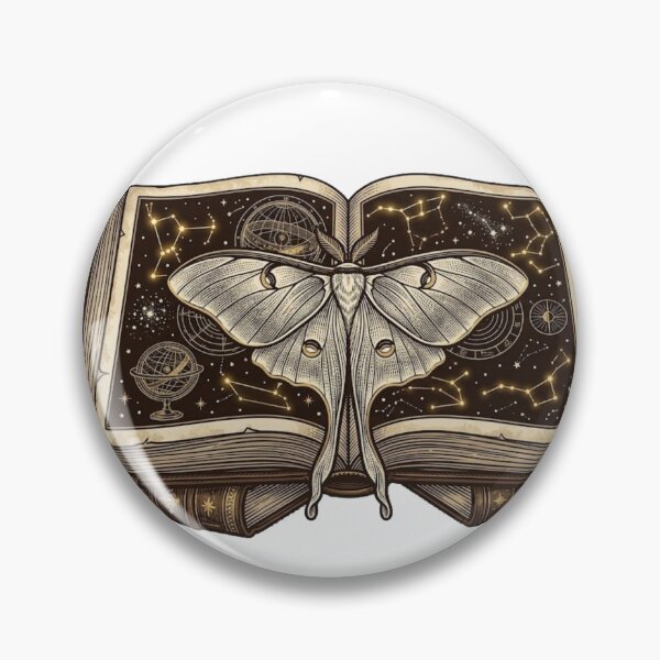 Item preview, Moon Moth and Astronomy - Dark Academia designed and sold by conamor-bymel.