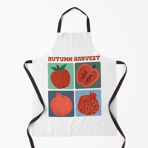 Item preview, Retro Autumn Harvest Apples and Pomegranates Art designed and sold by Aelmajaoui.