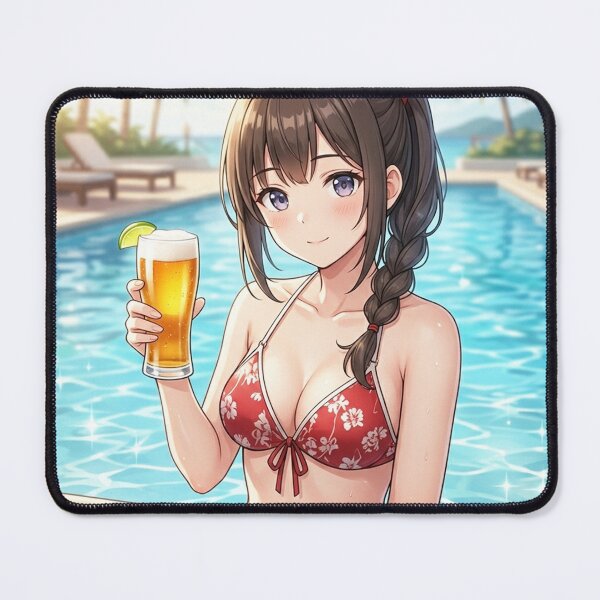 Item preview, A beauty by the poolside designed and sold by LOVE BEER JAPAN.