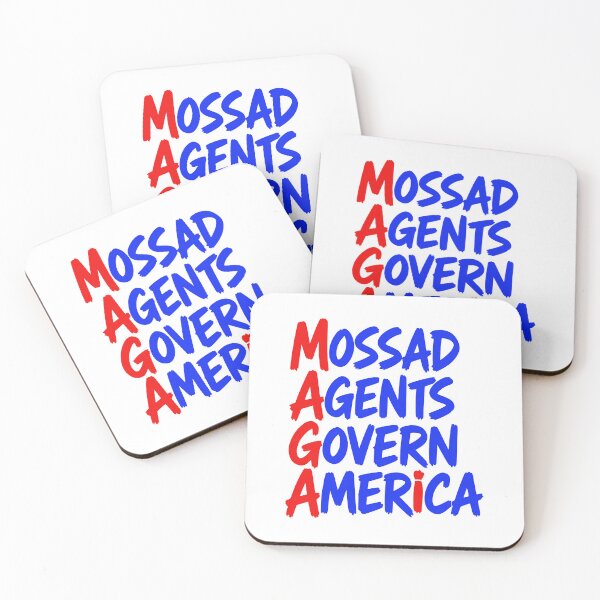 Item preview, Mossad Agents Govern America MAGA Political Warning designed and sold by EthosWear.