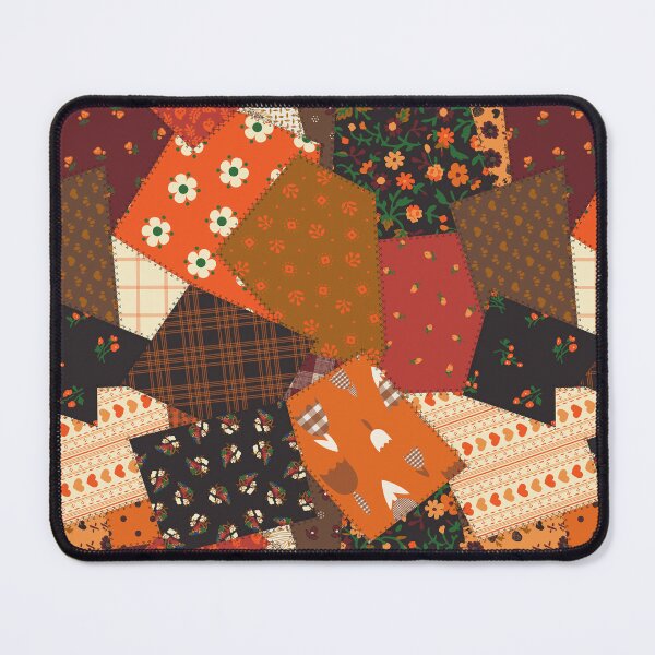 Item preview, Cottagecore Fall Patchwork Fabric designed and sold by YesterdayColl.