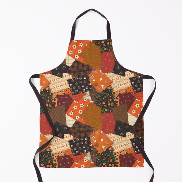 Item preview, Cottagecore Fall Patchwork Fabric designed and sold by YesterdayColl.