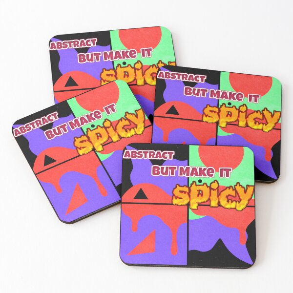 Item preview, abstract but make it spicy quad colorful typographic abstract design designed and sold by SmashingDeals.