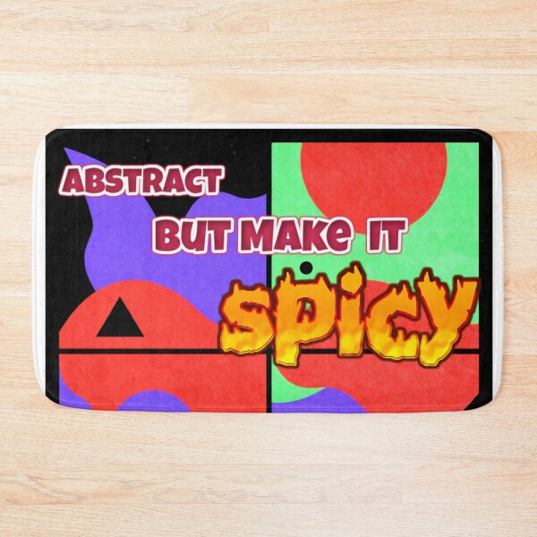 Item preview, abstract but make it spicy quad colorful typographic abstract design designed and sold by SmashingDeals.