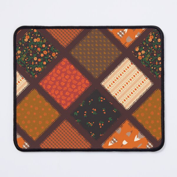 Item preview, Autumnal Cottagecore Ruffled Lattice Plaid Patchwork designed and sold by YesterdayColl.