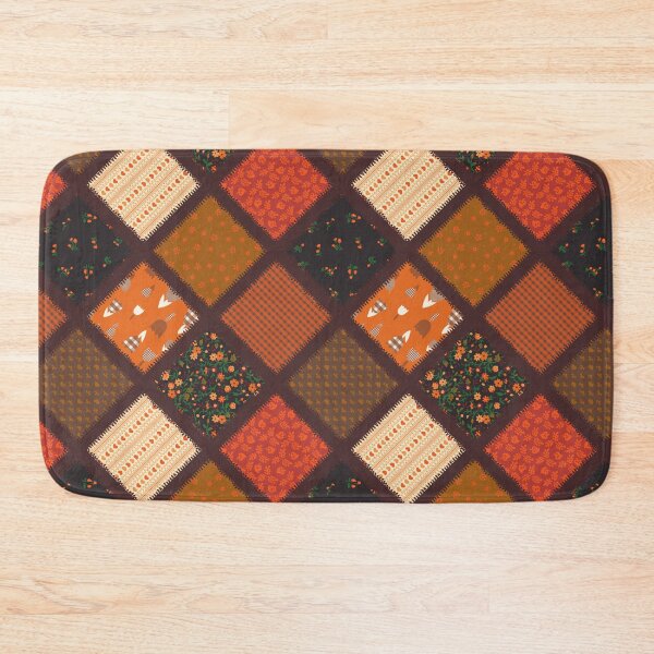 Item preview, Autumnal Cottagecore Ruffled Lattice Plaid Patchwork designed and sold by YesterdayColl.