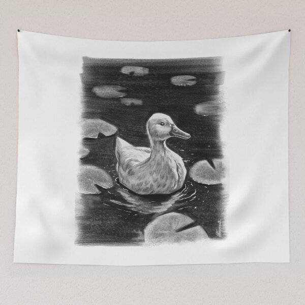 Item preview, Duck mallard in a pond designed and sold by PoddighiArt.
