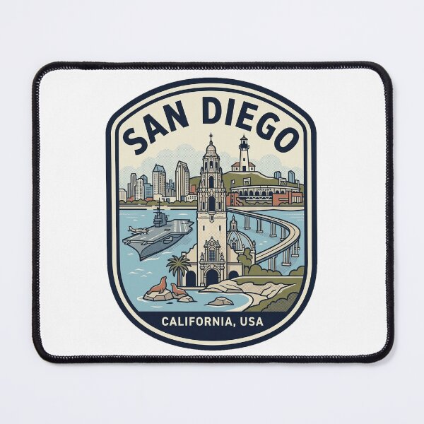 Item preview, San Diego California Vintage Travel Badge designed and sold by k3rstman1.