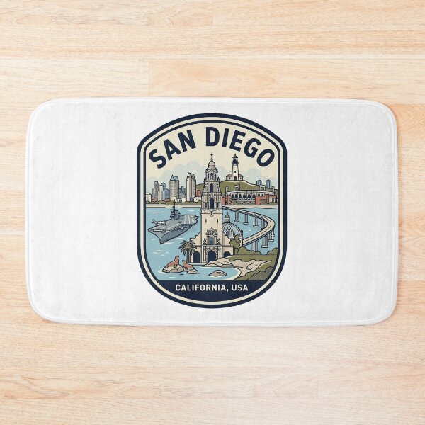 Item preview, San Diego California Vintage Travel Badge designed and sold by k3rstman1.