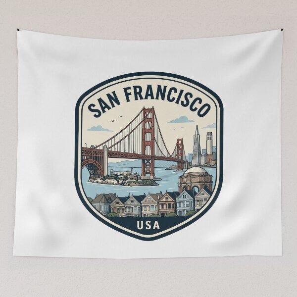 Item preview, Vintage San Francisco Golden Gate Bridge Travel Badge designed and sold by k3rstman1.