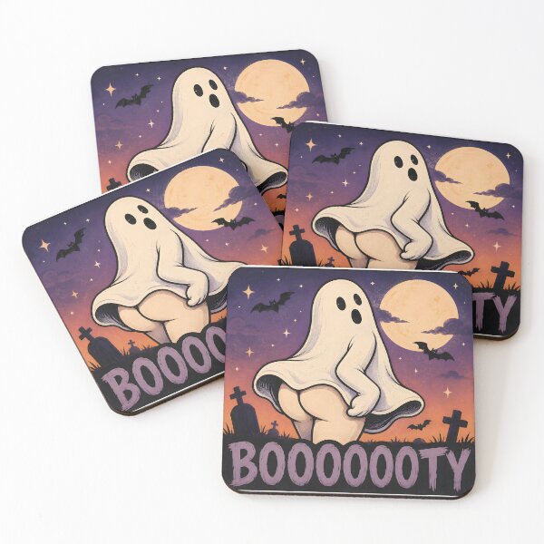 Item preview, Funny Booty Ghost Cheeky Halloween Sticker Art designed and sold by ArtsyGlaze.