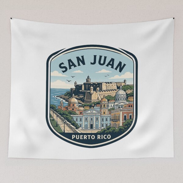 Item preview, San Juan Puerto Rico Vintage Travel Emblem designed and sold by k3rstman1.