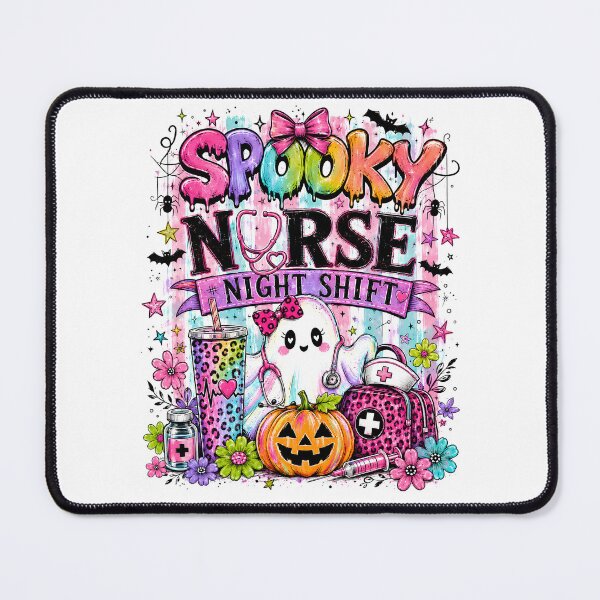 Item preview, Spooky Nurse Night Shift Cute Halloween Essential T-Shirt designed and sold by podlook.