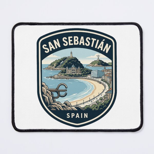 Item preview, San Sebastian Spain Vintage Travel Badge designed and sold by k3rstman1.