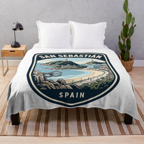 Item preview, San Sebastian Spain Vintage Travel Badge designed and sold by k3rstman1.