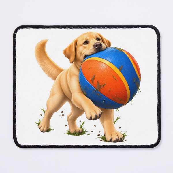 Item preview, Oversized Ball Labrador – Funny Happy Dog Lover designed and sold by builtforyou.