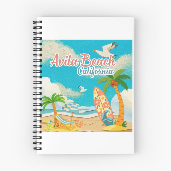 Item preview, Avila Beach California Retro Coastal Travel Souvenir Art designed and sold by DonnaRaine.