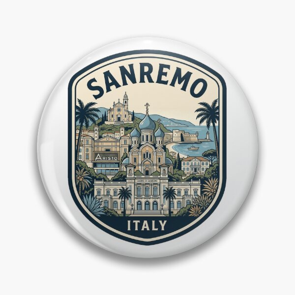 Item preview, Sanremo Italy Retro Travel Emblem designed and sold by k3rstman1.