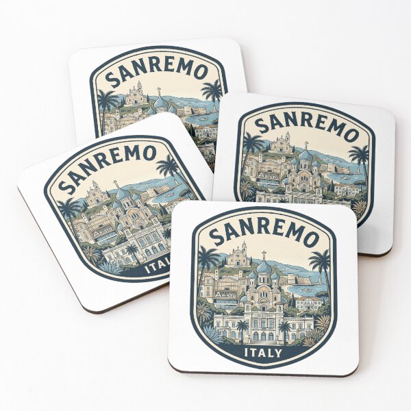 Item preview, Sanremo Italy Retro Travel Emblem designed and sold by k3rstman1.