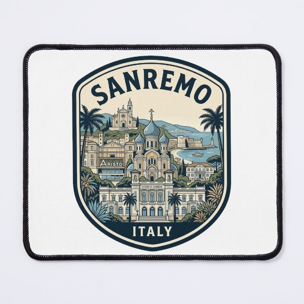 Item preview, Sanremo Italy Retro Travel Emblem designed and sold by k3rstman1.