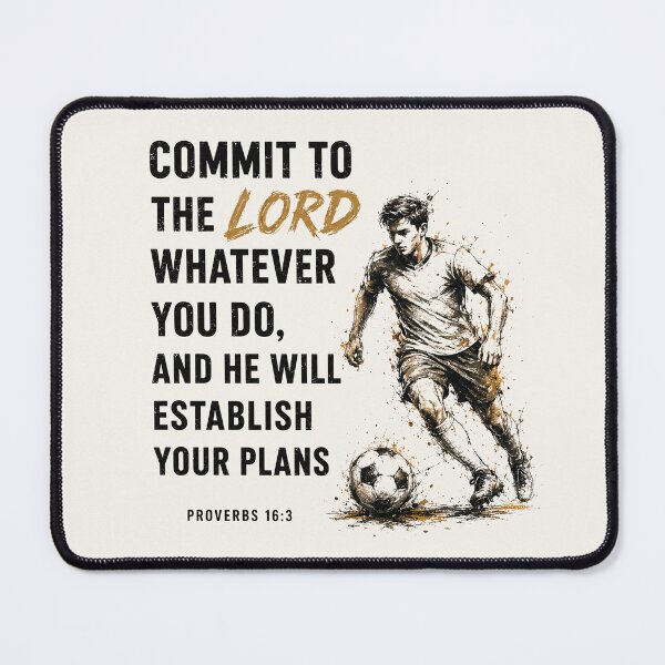 Item preview, Commit to the Lord Christian Soccer designed and sold by ColinaDesignsStudio.