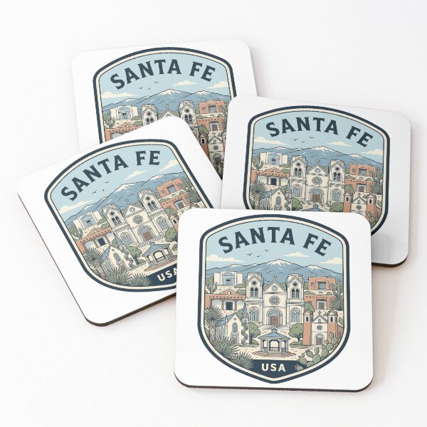 Item preview, Santa Fe New Mexico Retro Travel Emblem designed and sold by k3rstman1.