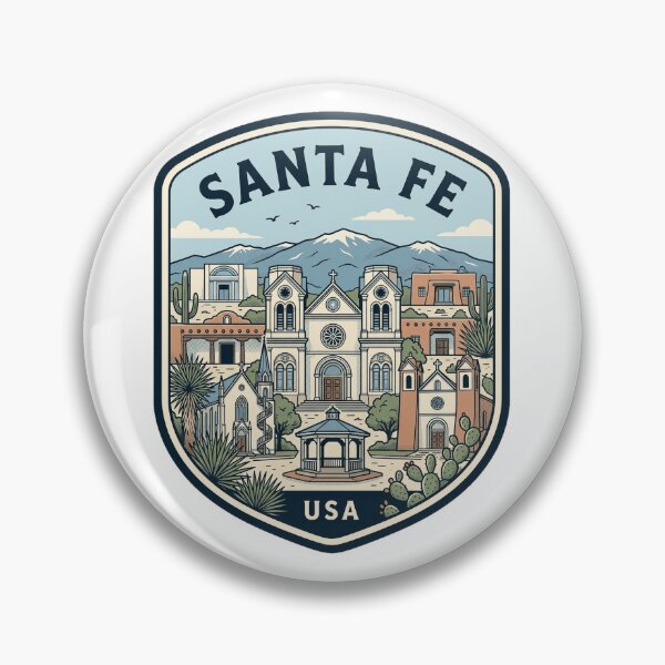 Item preview, Santa Fe New Mexico Retro Travel Emblem designed and sold by k3rstman1.