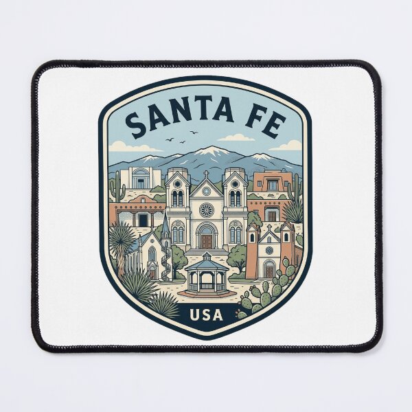 Item preview, Santa Fe New Mexico Retro Travel Emblem designed and sold by k3rstman1.