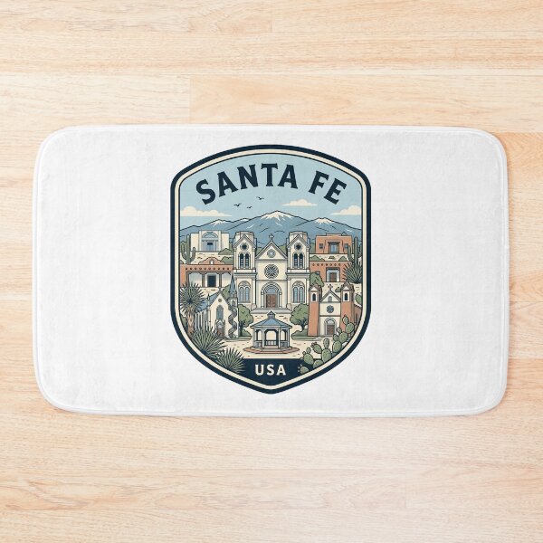 Item preview, Santa Fe New Mexico Retro Travel Emblem designed and sold by k3rstman1.