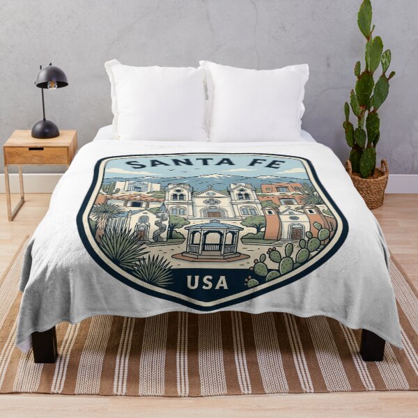 Item preview, Santa Fe New Mexico Retro Travel Emblem designed and sold by k3rstman1.