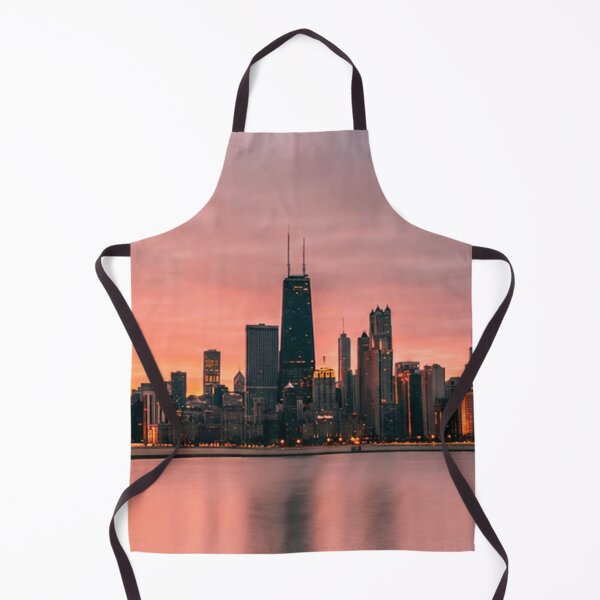 Item preview, Downtown Chicago Skyline from the Water Sunset View designed and sold by WanderingLife.