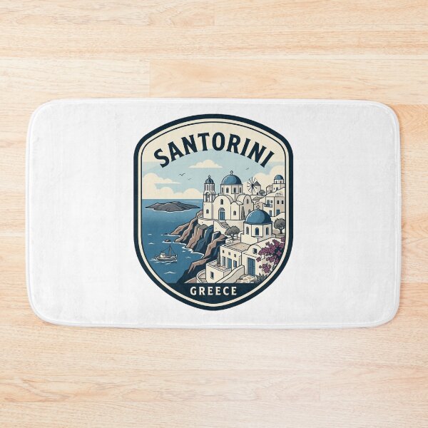 Item preview, Santorini Greece Vintage Travel Badge designed and sold by k3rstman1.