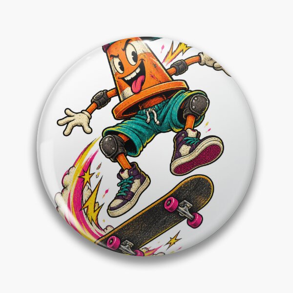 Item preview, Curbside Comet – Retro Kickflip Cone designed and sold by Tilichesymas.