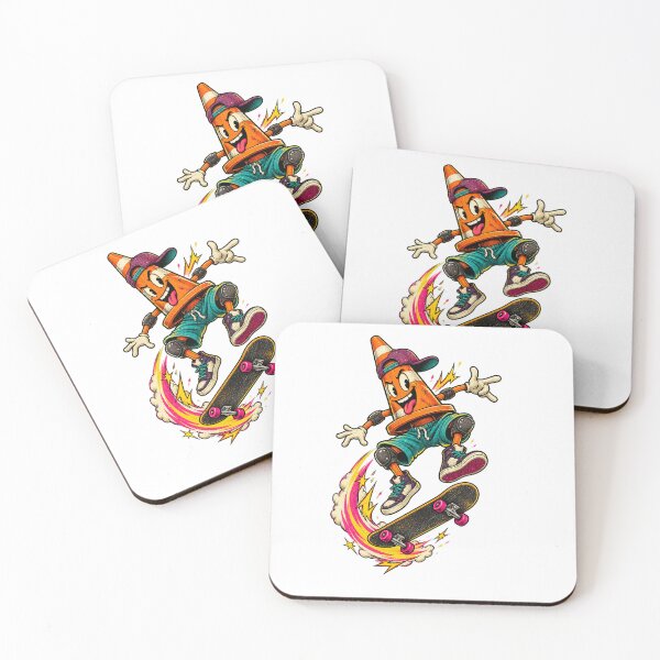Item preview, Curbside Comet – Retro Kickflip Cone designed and sold by Tilichesymas.