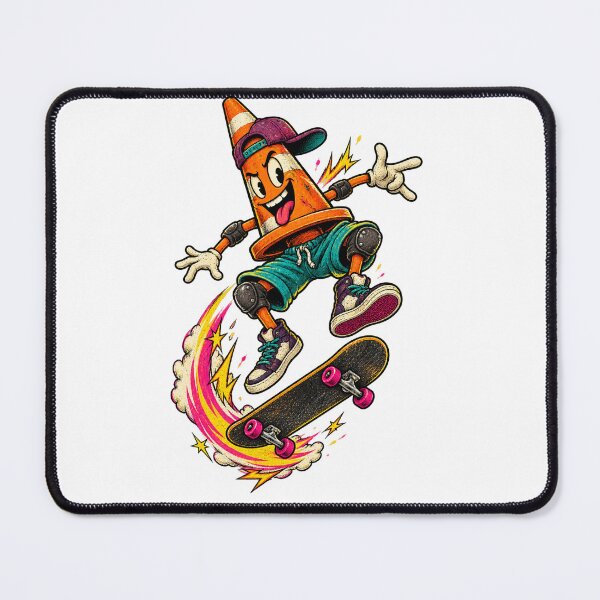 Item preview, Curbside Comet – Retro Kickflip Cone designed and sold by Tilichesymas.