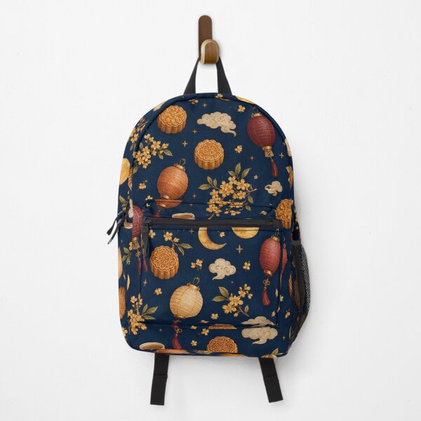Item preview, Mid Autumn Festival Mooncake and Lantern Seamless Pattern designed and sold by WangAew.