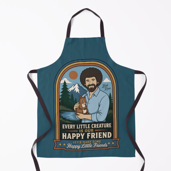Item preview, Bob Ross Squirrel Happy Little Friend Nature Art designed and sold by karamram.