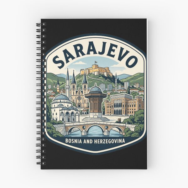 Item preview, Sarajevo Bosnia and Herzegovina Vintage Travel Badge designed and sold by k3rstman1.