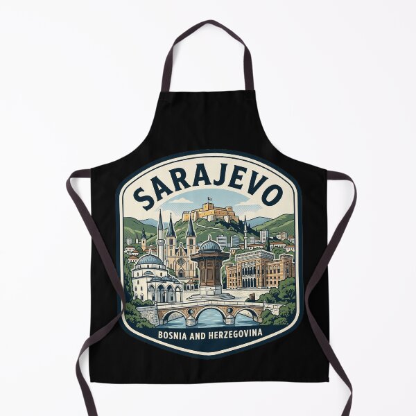 Item preview, Sarajevo Bosnia and Herzegovina Vintage Travel Badge designed and sold by k3rstman1.