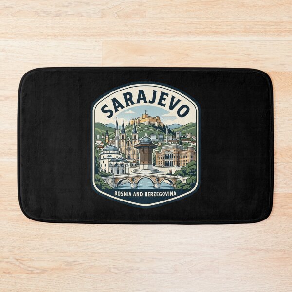 Item preview, Sarajevo Bosnia and Herzegovina Vintage Travel Badge designed and sold by k3rstman1.