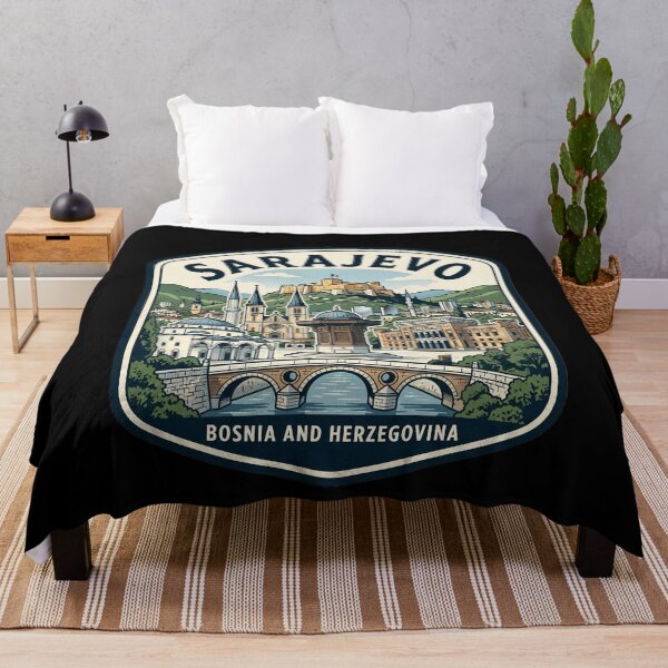 Item preview, Sarajevo Bosnia and Herzegovina Vintage Travel Badge designed and sold by k3rstman1.