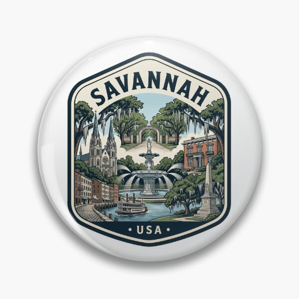Item preview, Savannah Georgia Vintage Travel Emblem designed and sold by k3rstman1.
